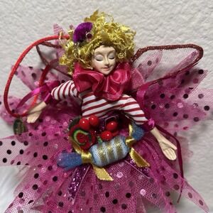 VTG Katherines Collection Fairy Ornament Candy Sparkle Whimsical Holiday Decor